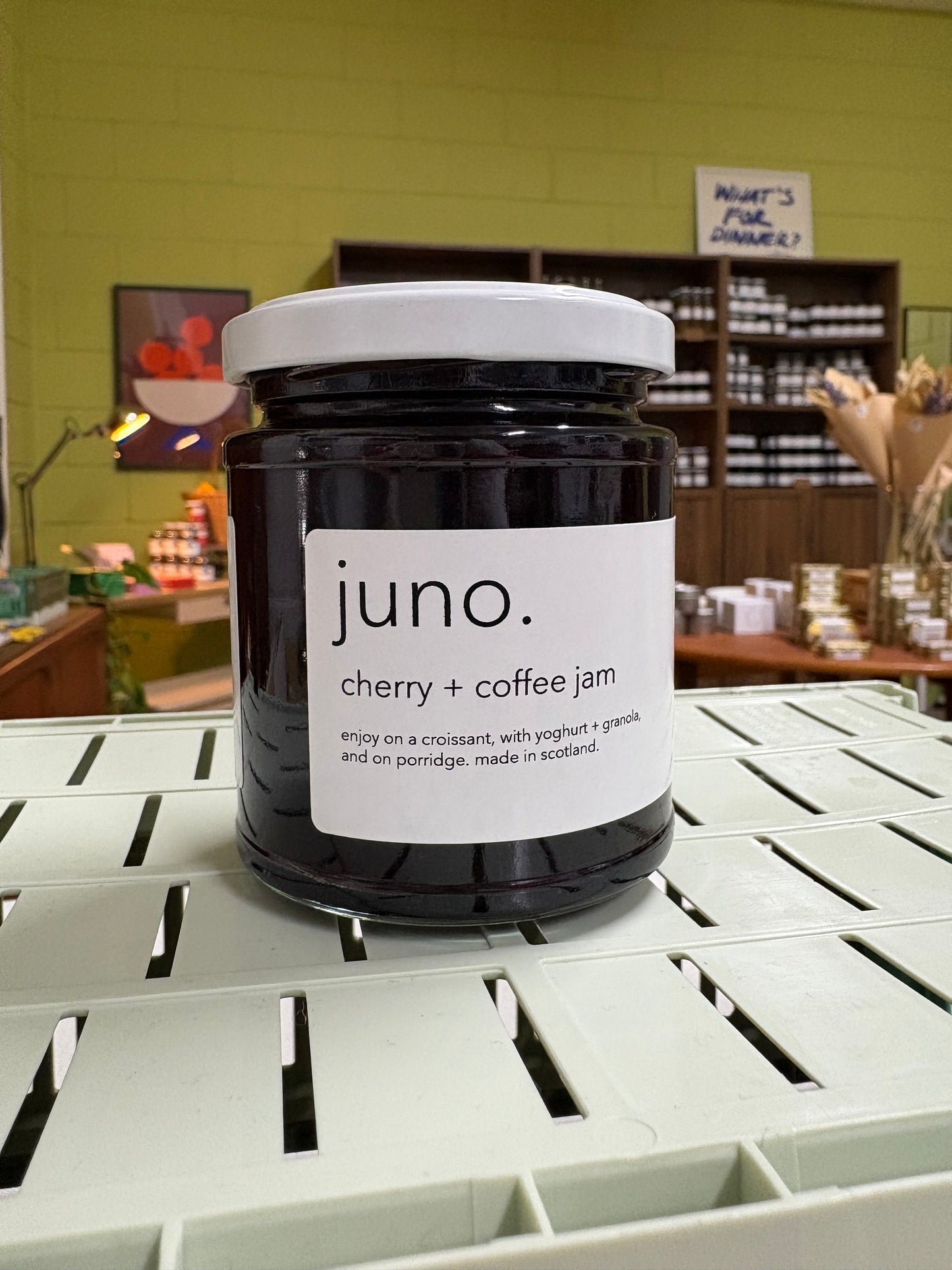 cherry + coffee jam