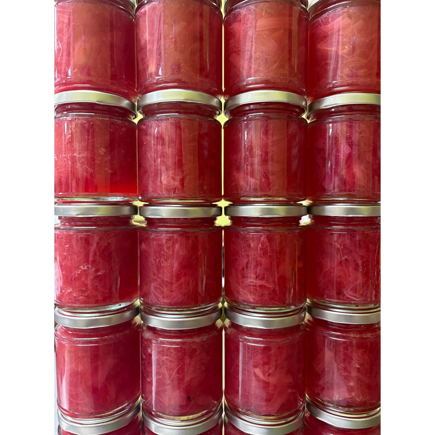 rhubarb + cardamom jam
